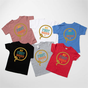 "My First Rodeo" Personalized 1st Birthday Outfit T-shirt/Bodysuit