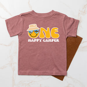 One Happy Camper Personalized 1st Birthday Outfit T-shirt/Bodysuit