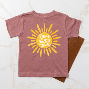 "First Trip Around the Sun" Personalized 1st Birthday Outfit T-shirt/Bodysuit