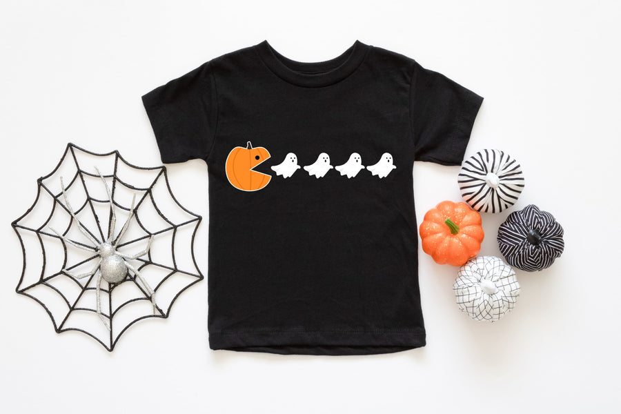 Pumpkin Video Game Halloween-Themed T-shirt/Bodysuit