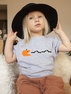 Pumpkin Video Game Halloween-Themed T-shirt/Bodysuit
