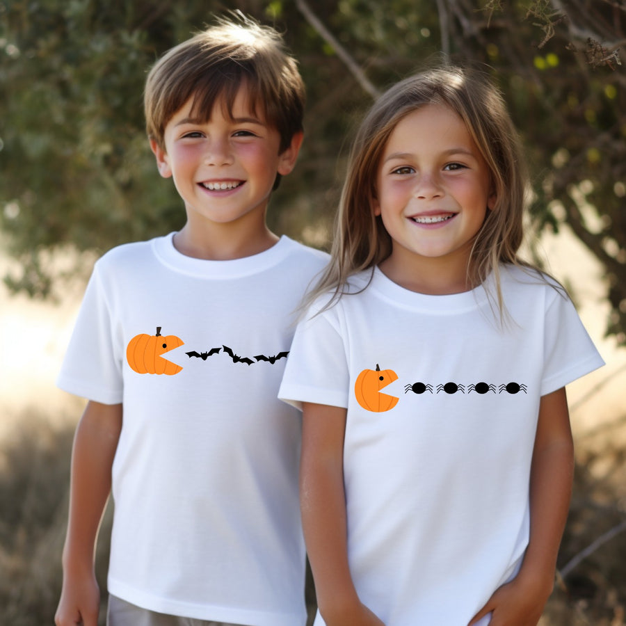 Pumpkin Video Game Halloween-Themed T-shirt/Bodysuit