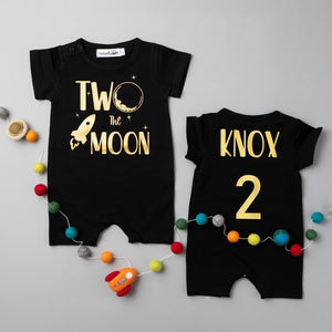 Shorts "Two The Moon" Slim Fit Birthday Romper