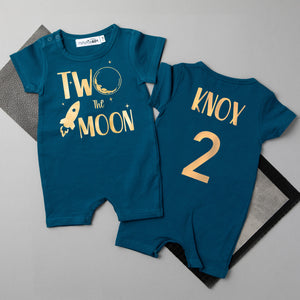 Shorts "Two The Moon" Slim Fit Birthday Romper