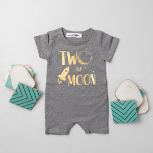 Shorts "Two The Moon" Slim Fit Birthday Romper