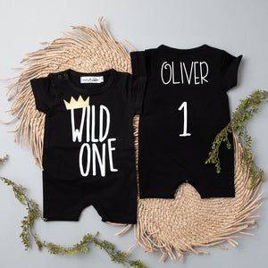 Shorts "Wild One" Slim Fit 1st Birthday Romper