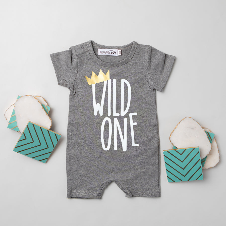 Shorts "Wild One" Slim Fit 1st Birthday Romper