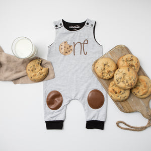 "One" Cookie Themed First Birthday Romper