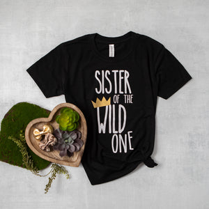 "Sibling of the Wild One" 1st Birthday Brother Sister Shirts