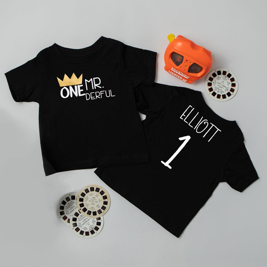 "Mr. Onederful" First Birthday Bodysuit/T-Shirt