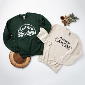 Great Adventures Camp Sweatshirt. Summer Adventure Graphic Tee. Vacation Shirt For Women. Family Camper Gift. Camping Crew. Campers Gift.
