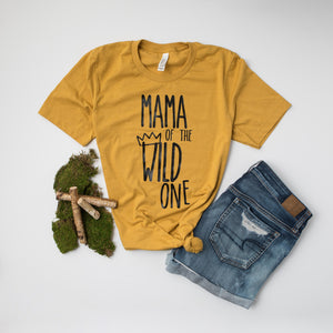 Cut Out "Mom, Dad of the wild one" 1st Birthday Family Shirts