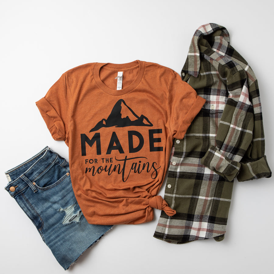 "Made For The Mountains" Camping T-shirt