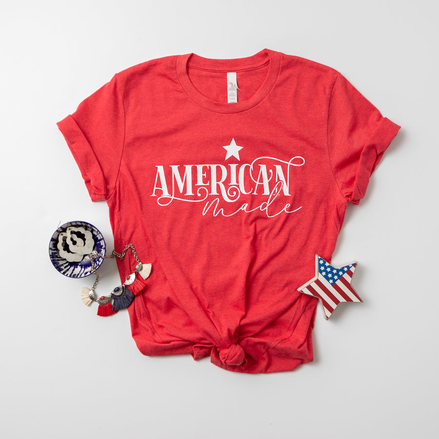 4th of July T-Shirt. Independence Day Shirts. American Graphic Tee. Matching Family Outfits. USA Shirt. Fourth of July. For Women. Unisex.