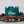 Load image into Gallery viewer, Teal knitted crown with One in gold lettering and gold accents
