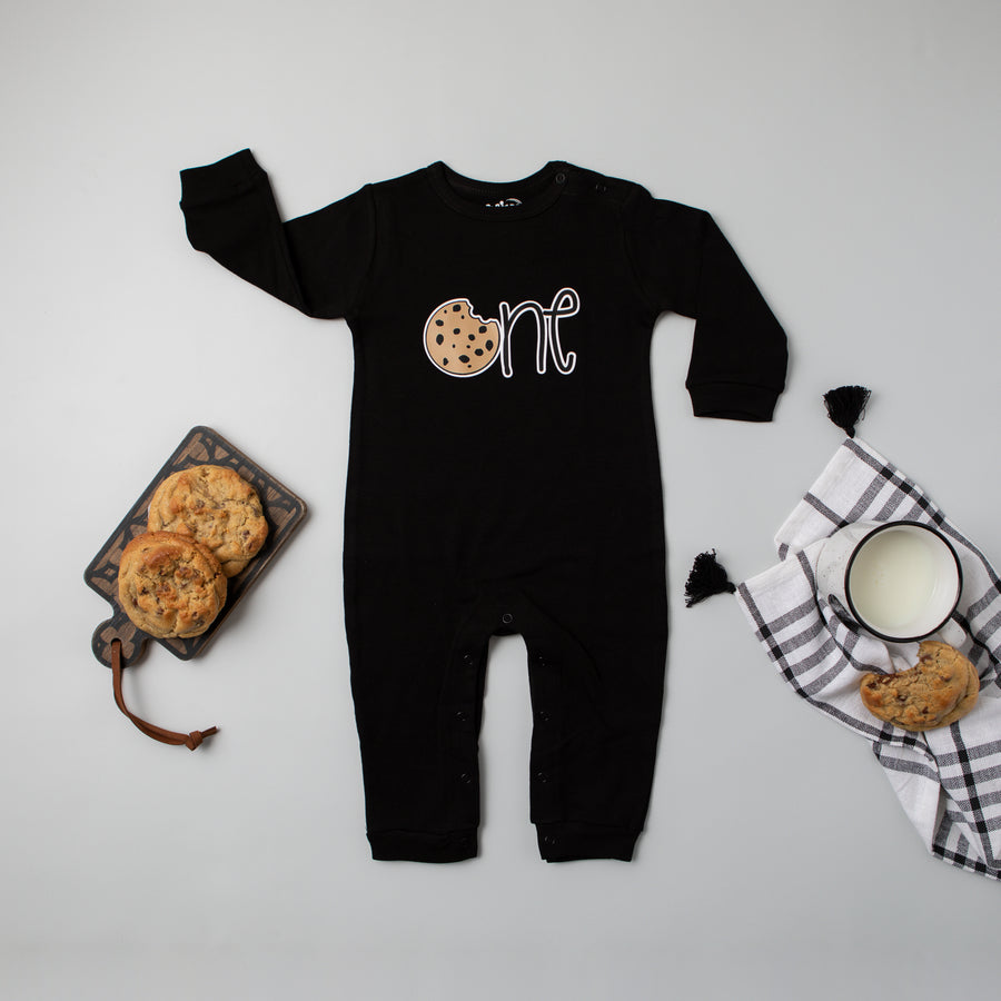 Long Sleeve Cookie First Birthday Romper