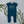 Load image into Gallery viewer, Aegean Blue &quot;ONE&quot; Slim Fit First Birthday Romper with Gold Writing
