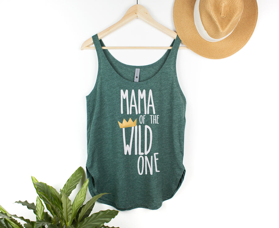 "Mom of the Wild One" Custom 1st Birthday Woman's Tank Top