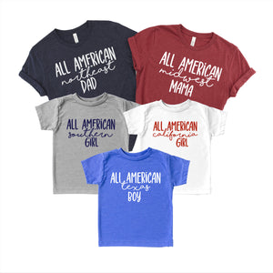 All-American Family T-shirts