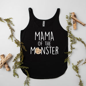 "Mama of the Monster" Cookie 1st Birthday Themed Women's Tank Top