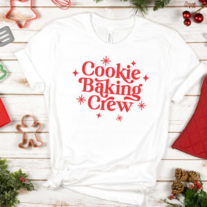 "Cookie Baking Crew" Family Christmas T-shirt