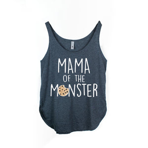 "Mama of the Monster" Cookie 1st Birthday Themed Women's Tank Top