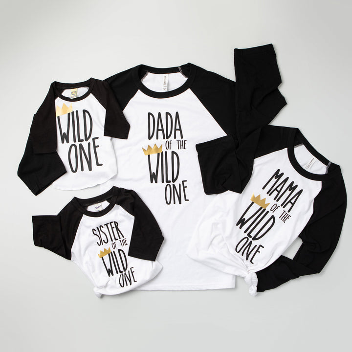 Brother Sister of the Wild One Sibling Raglan. 1st Birthday Sibling Shirt. Baseball Shirt. Cousin. Toddler Youth. Matching Family T-Shirts. Parent Of The Wild One. Wild Things.