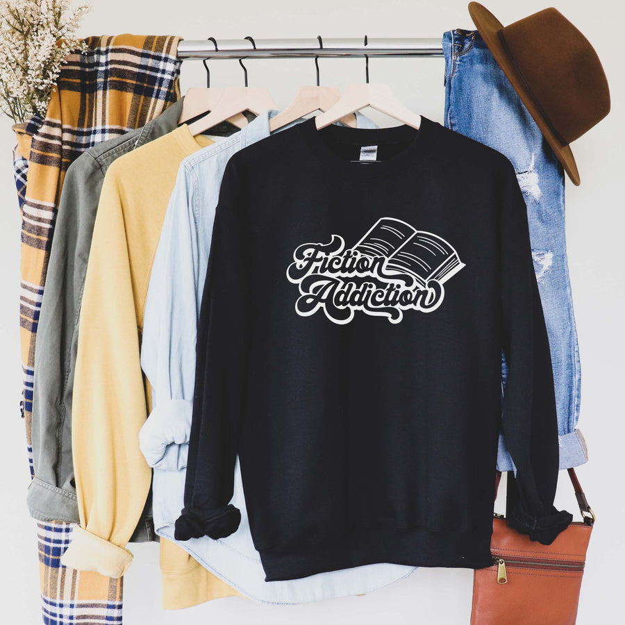 "Fiction Addiction" Book Sweatshirt