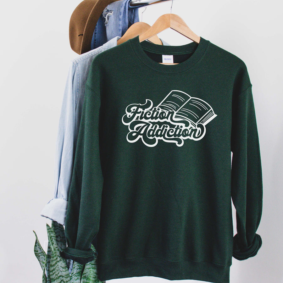 "Fiction Addiction" Book Sweatshirt