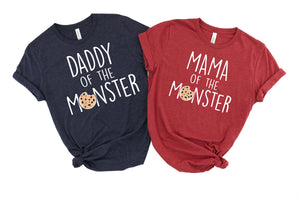 "Mom / Dad of the Monster" Cookie Birthday T-Shirt