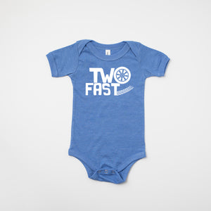 "Two Fast" Racecar Themed 2nd Birthday T-shirt/Bodysuit