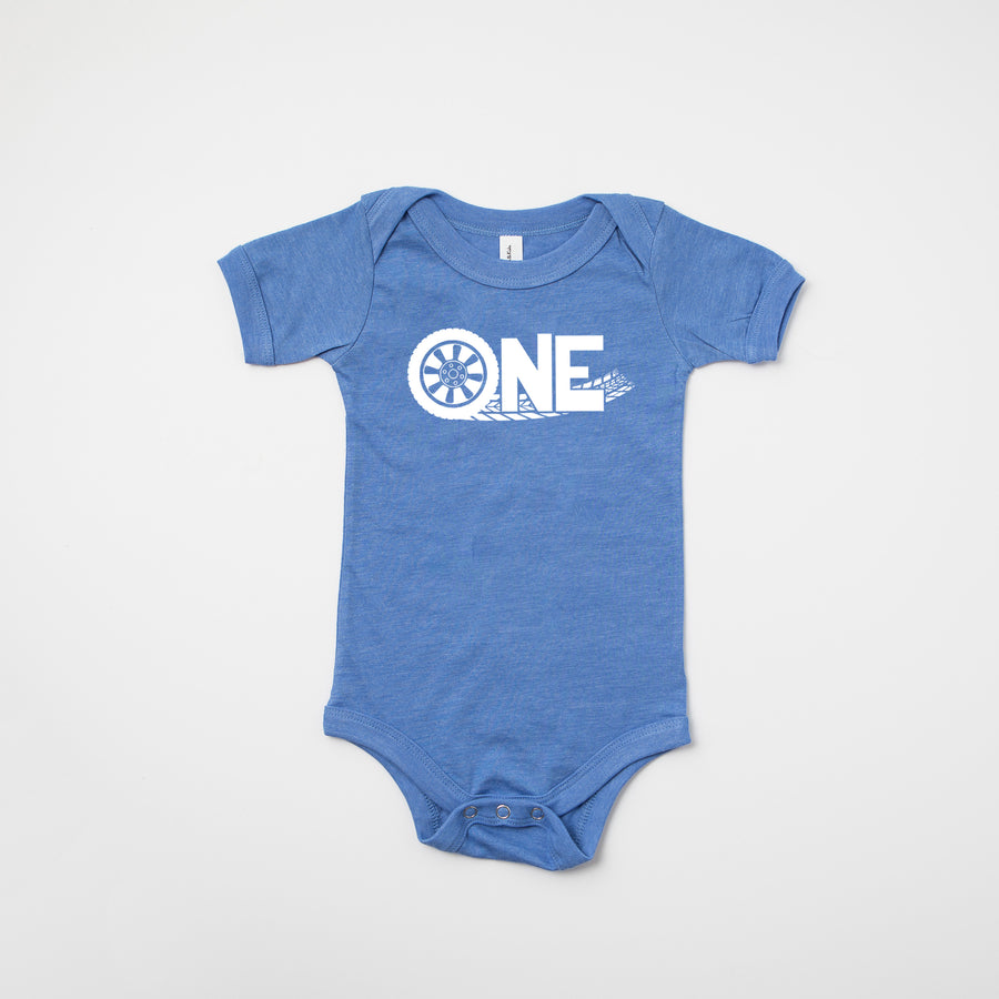 "One" Racecar Themed First Birthday T-shirt/Bodysuit