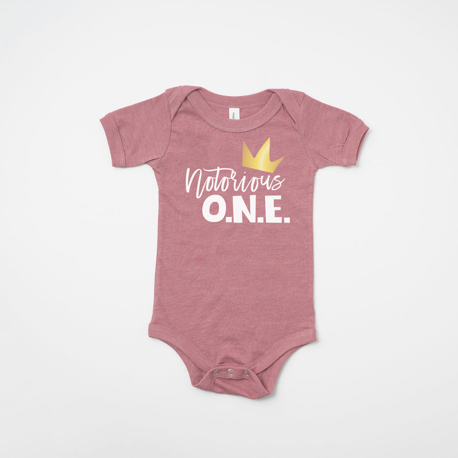 "Notorious One" Hip Hop Personalized First Birthday T-shirt/Bodysuit