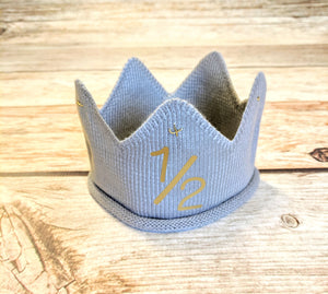 1/2 Birthday Crown