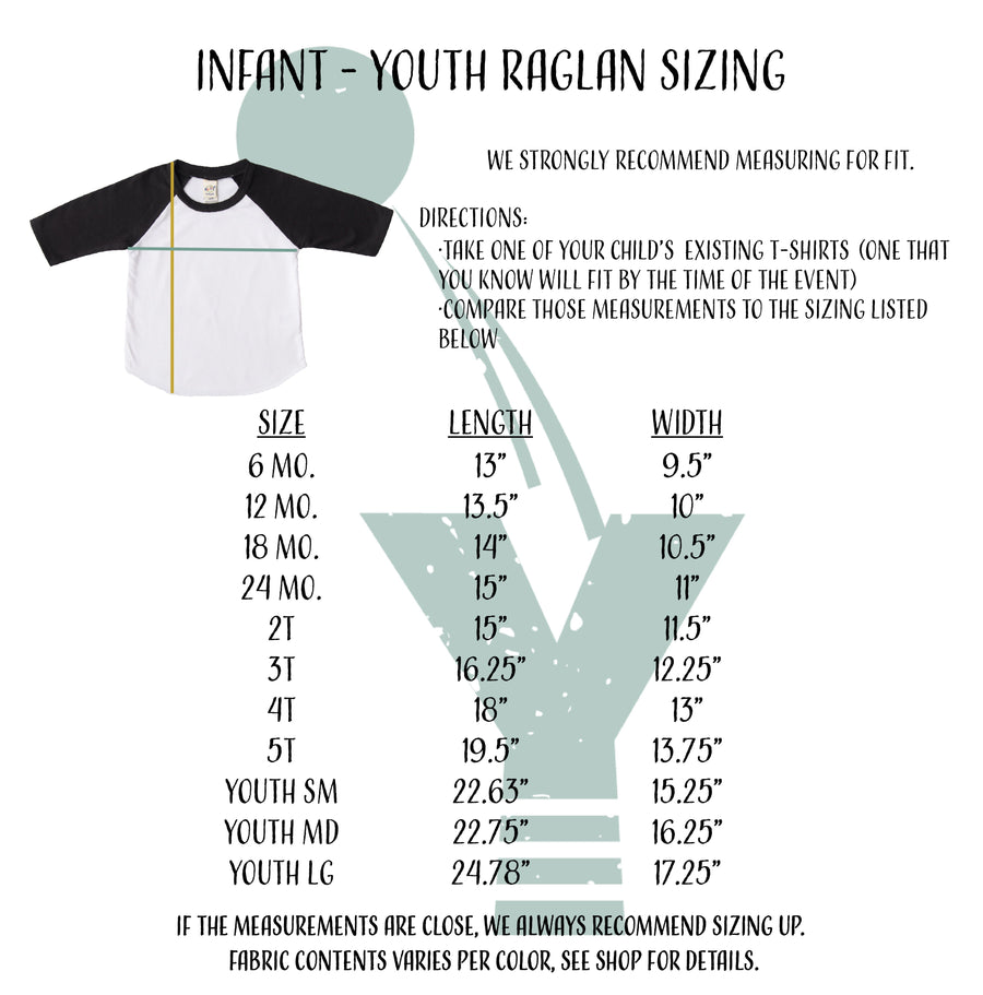 "Nine" 9th Birthday Personalized Baseball Raglan