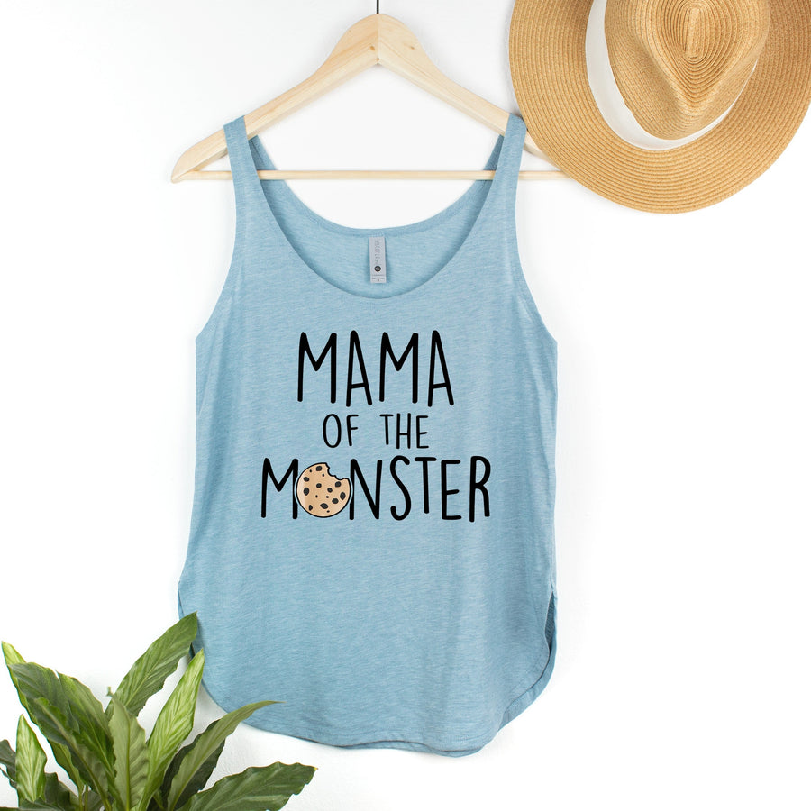 "Mama of the Monster" Cookie 1st Birthday Themed Women's Tank Top