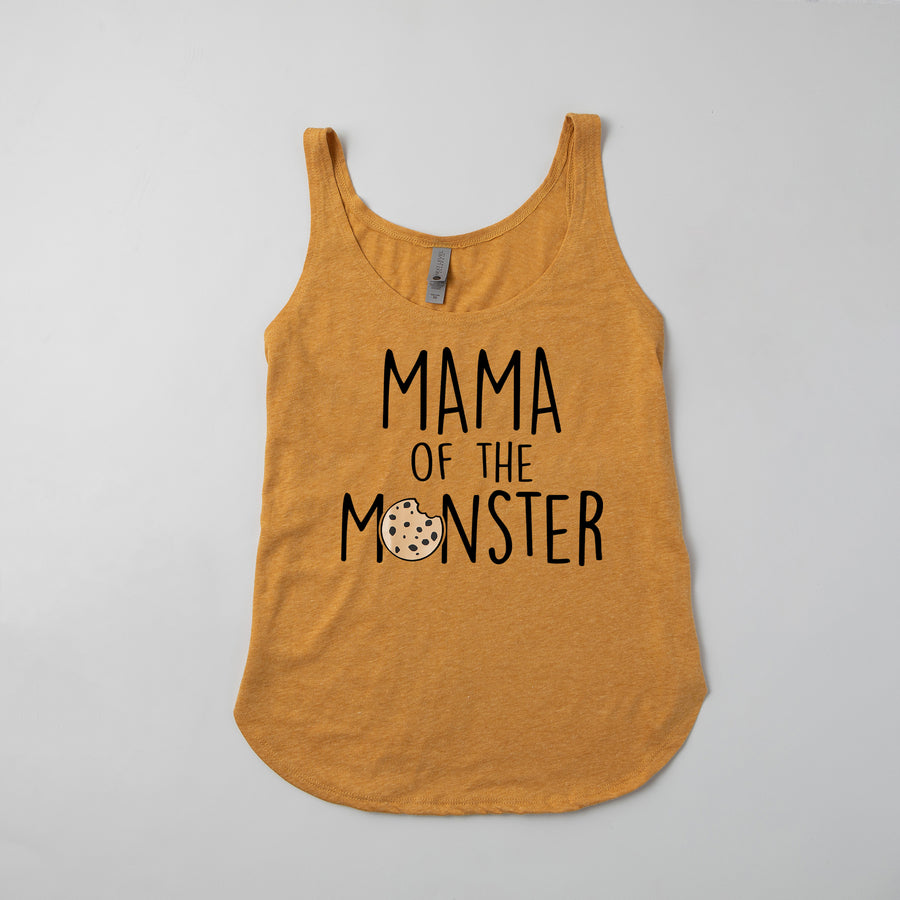 "Mama of the Monster" Cookie 1st Birthday Themed Women's Tank Top