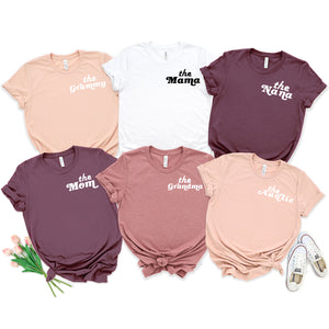 Mother's Day Matching Tee for Mom, Grandma, Aunt