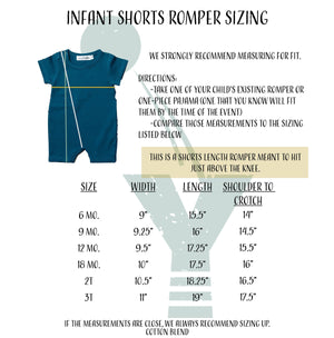 Shorts "Halfway to One" Slim Fit 1/2 Birthday Romper 6-12 mo-VIP