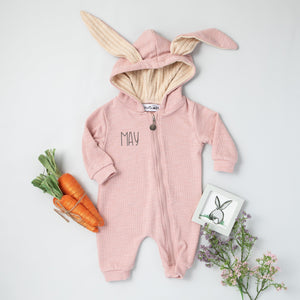 Personalized Embroidered Easter Romper with Bunny Ears