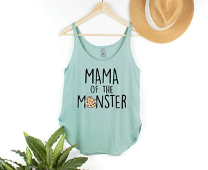 "Mama of the Monster" Cookie 1st Birthday Themed Women's Tank Top