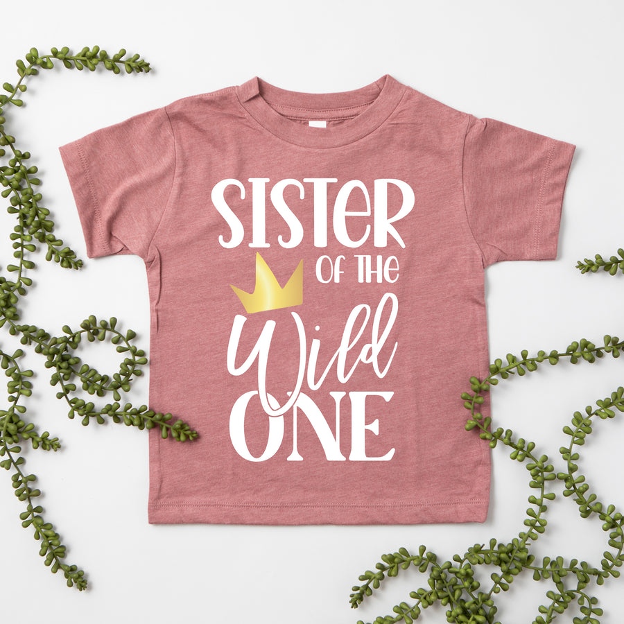 New "Sibling of Wild One" 1st Birthday Toddler-Youth Shirts