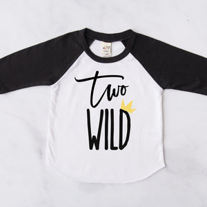 "Two Wild" Second Birthday Baseball Raglan