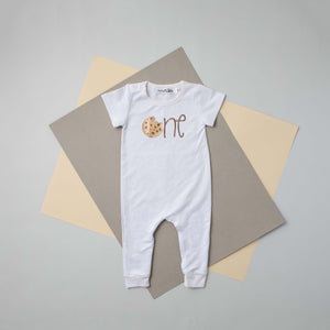 "One" Slim Fit Cookie First Birthday Romper