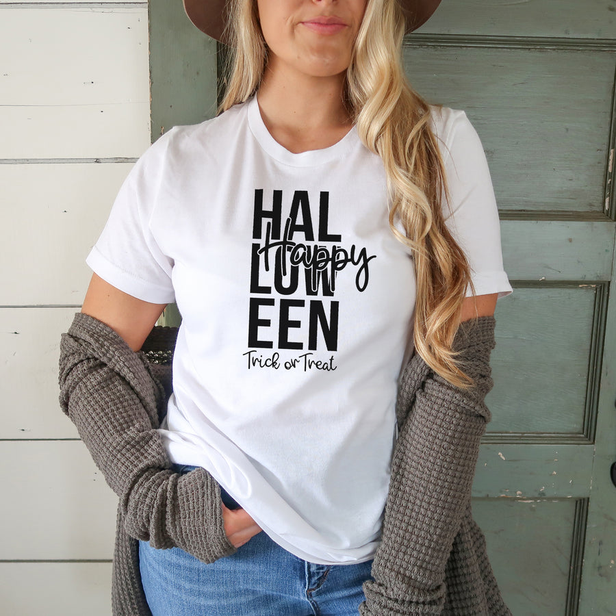 "Happy Halloween" Fall T-Shirt
