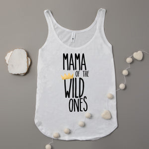 "Mama of the Wild Ones" Twins 1st Birthday Tank Top