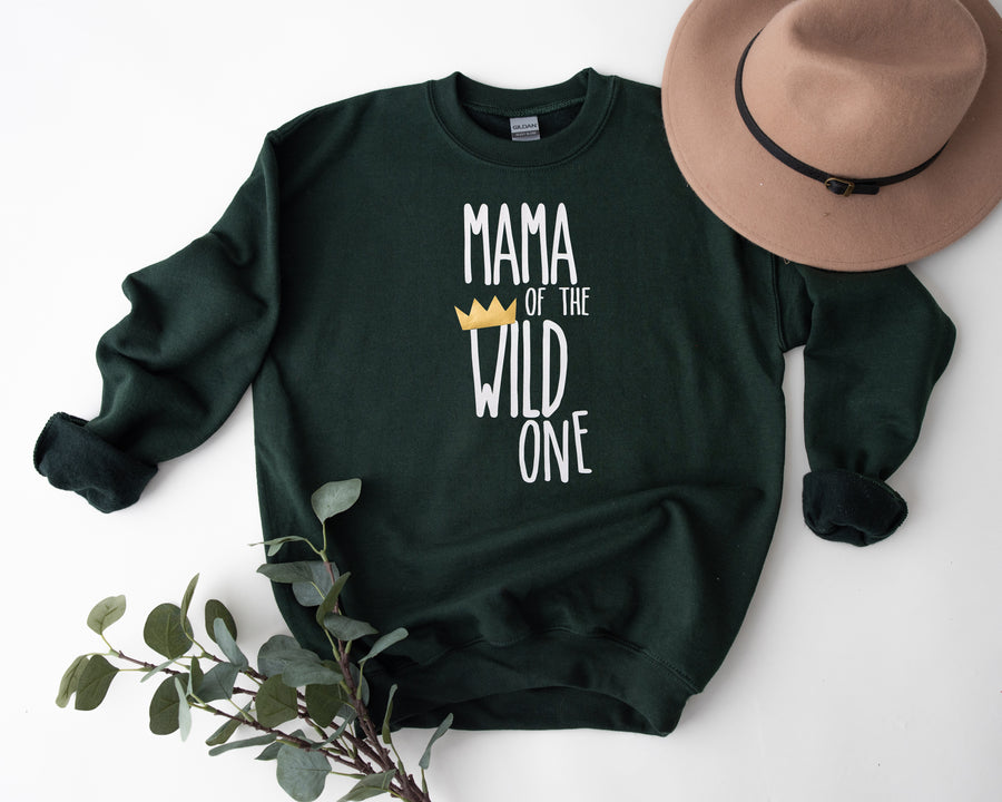 "Mama, Dad of the Wild One"  Custom Parent Sweatshirt