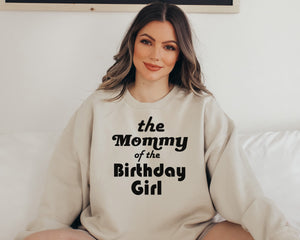 "Mom, Dad of the Birthday Girl" Custom Parent Sweatshirt