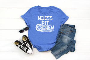 "Pit Crew" Racing Themed Personalized Birthday T-shirt