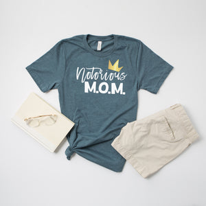 "Notorious M.O.M." 1st Birthday Custom Parent T-shirt